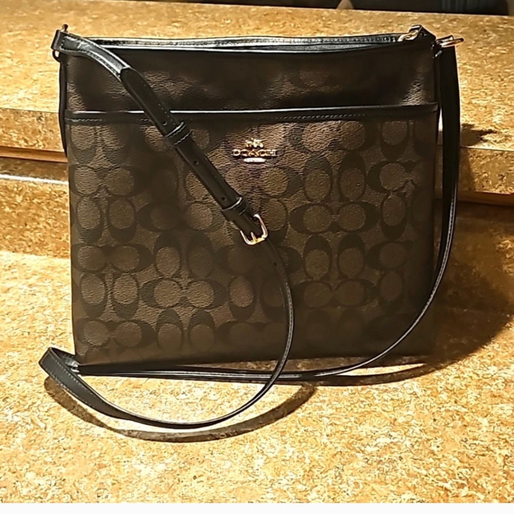 Coach Signature File Bag